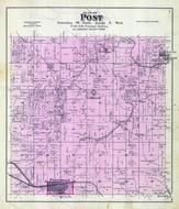 Post Township, Postville, LyBrand, Cleveland, Manchester, Myron, Allamakee County 1886 Version 3